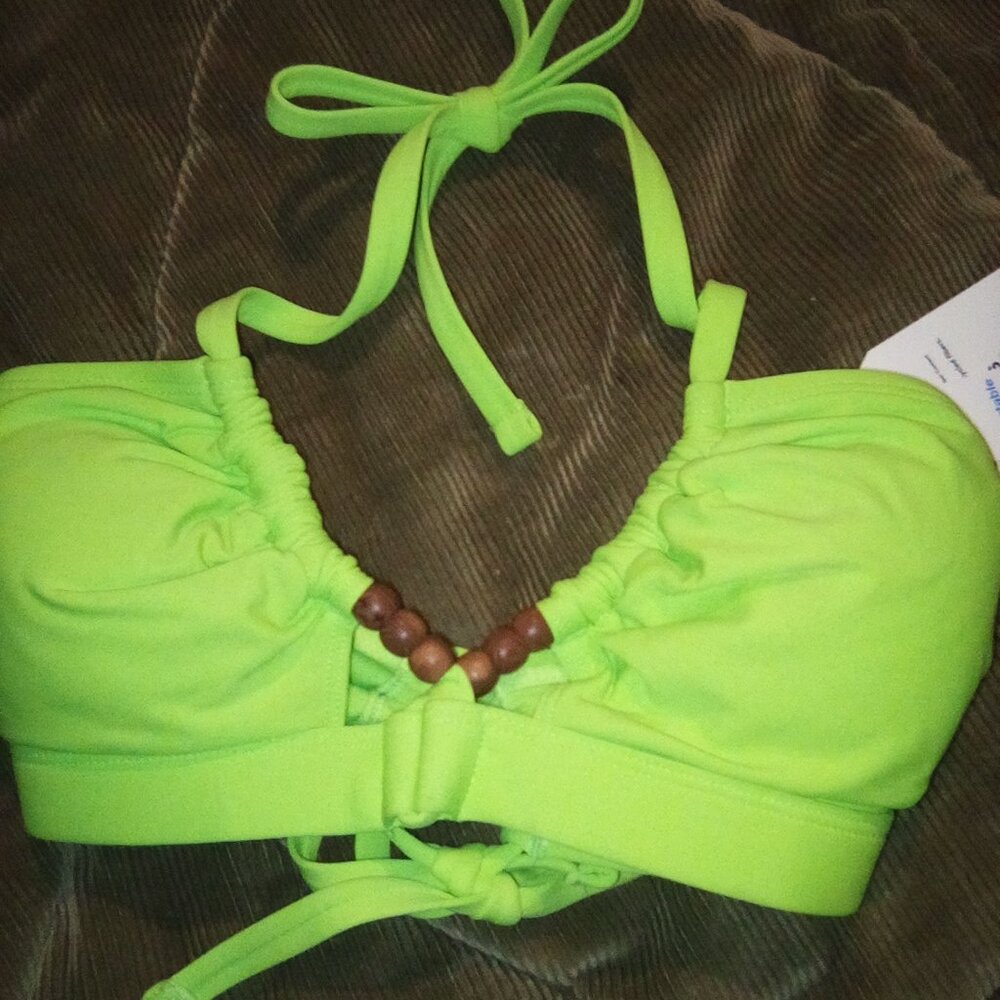 Green bikini 👙 top XS 0-2